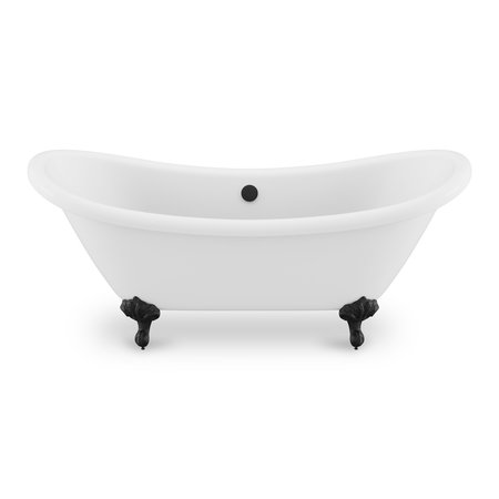 ANZZI 69.68 L, 29.13 W, White, Acrylic FT-AZ132MB